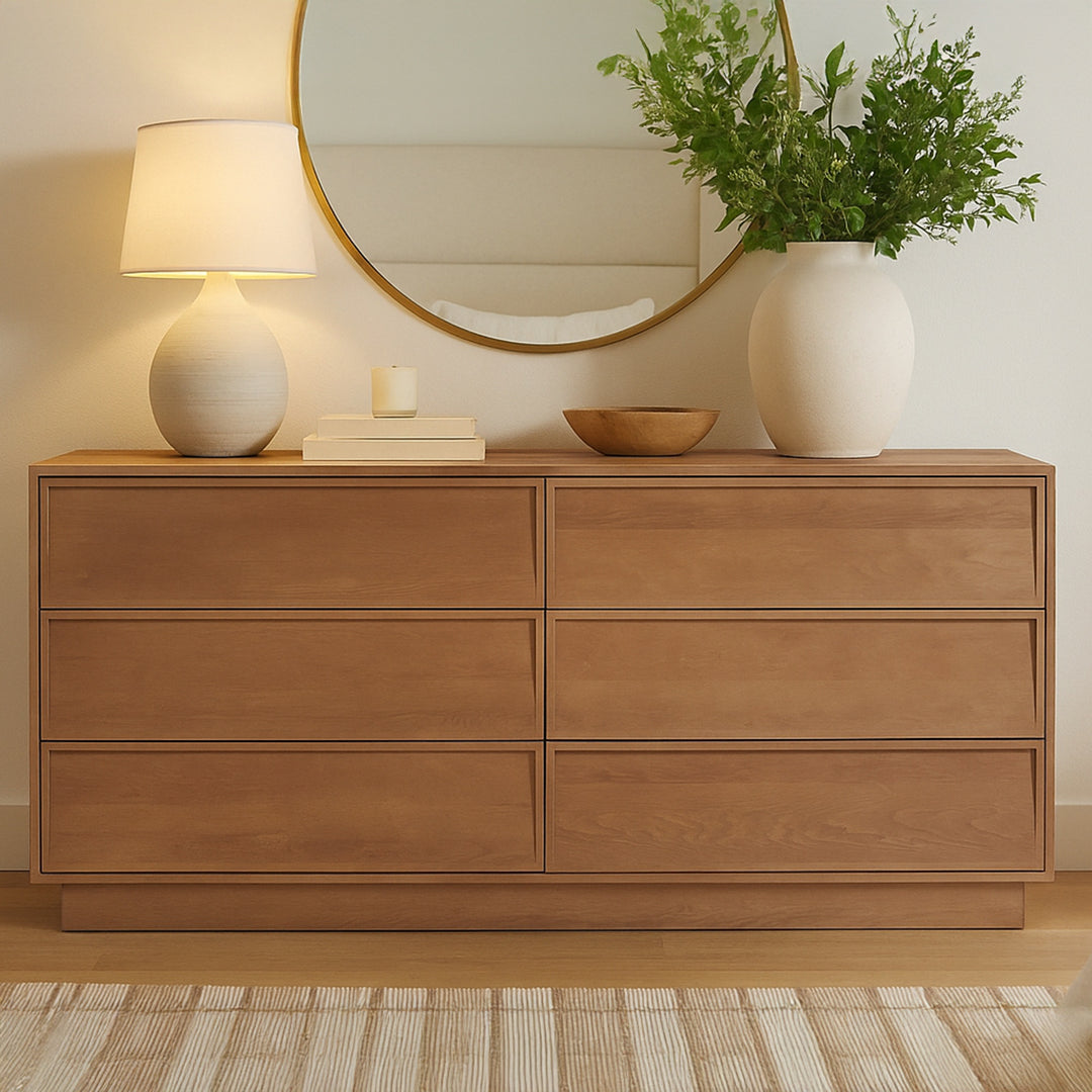 American Home Furniture Moe's Home Collection Hudson 6 Drawer Dresser