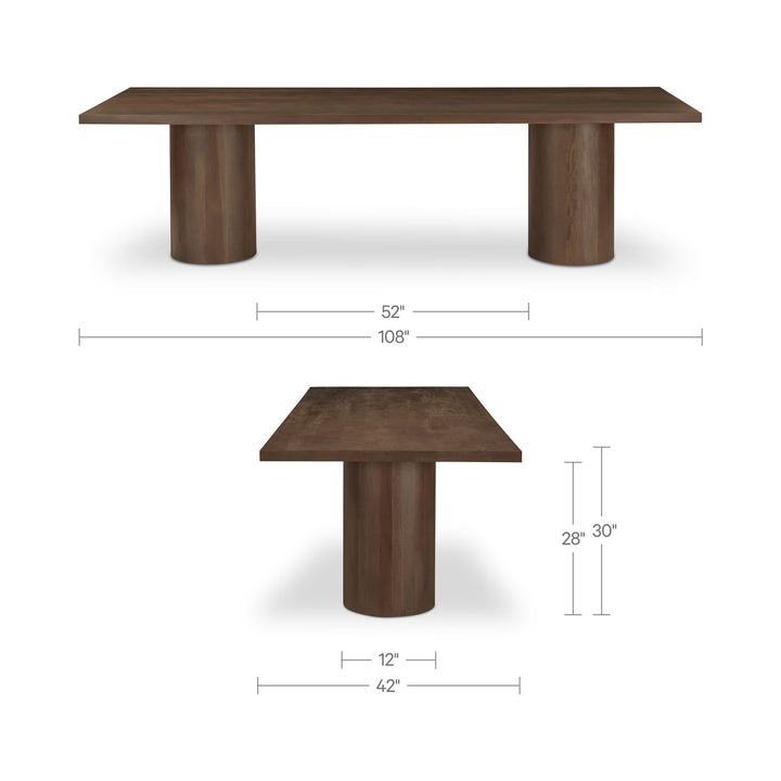 Hadley Dining Table Small Warm