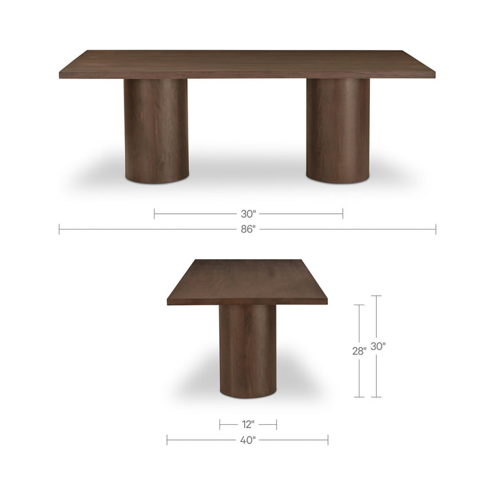 Hadley Dining Table Large Warm