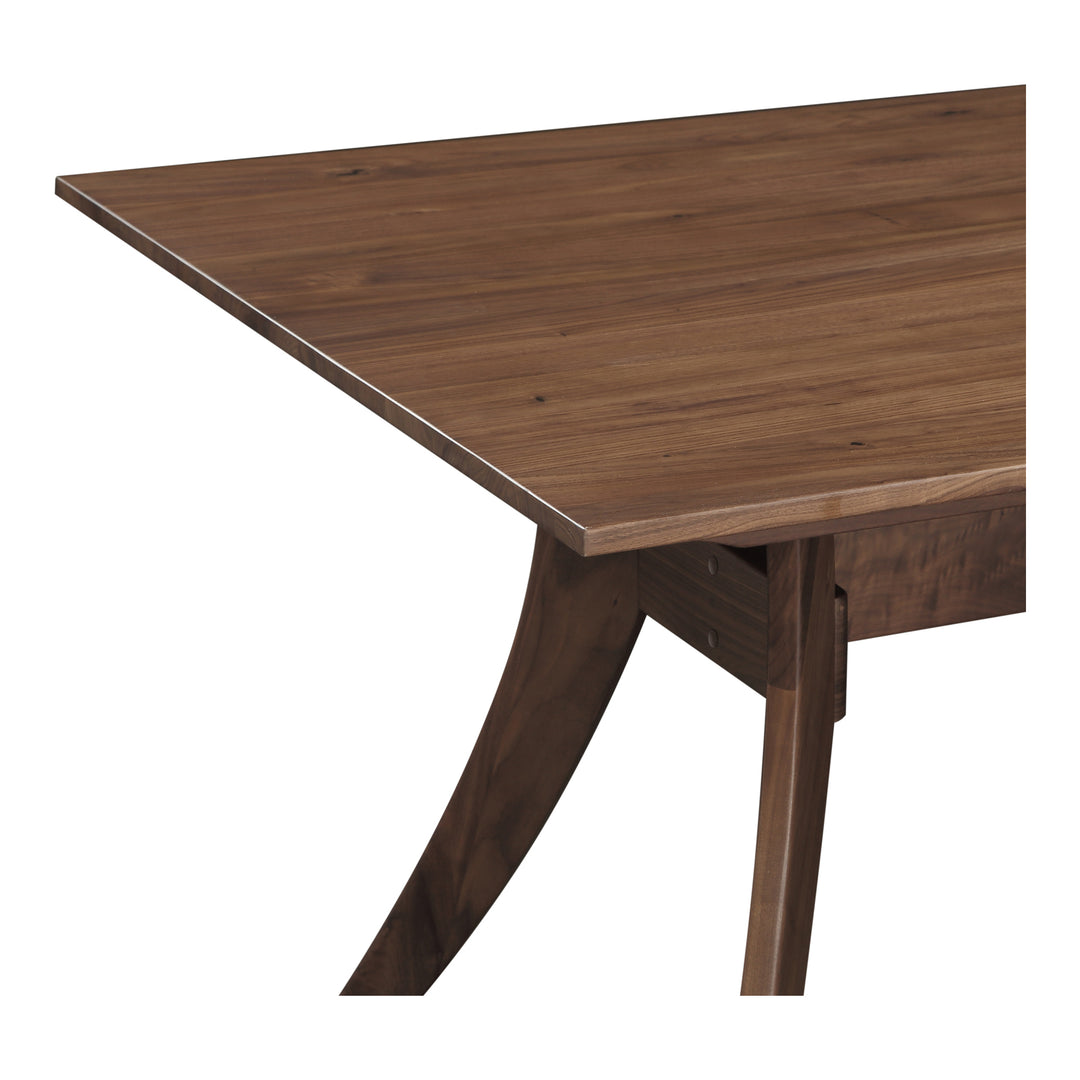 Moe's Home Collection - Florence Rectangular Dining Table Small Walnut - BC-1001-03 | American Home Furniture
