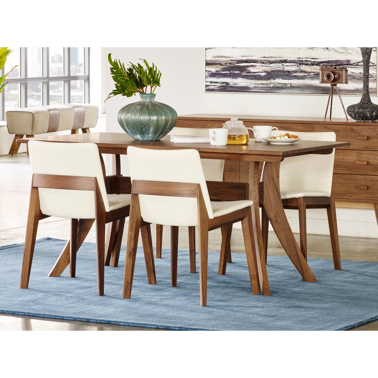Moe's Home Collection - Florence Rectangular Dining Table Small Walnut - BC-1001-03 | American Home Furniture