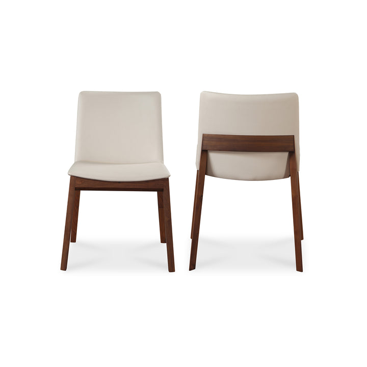 Moe's Home Collection - Deco Dining Chair White Pvc - Set of 2 - BC-1016-05 | American Home Furniture