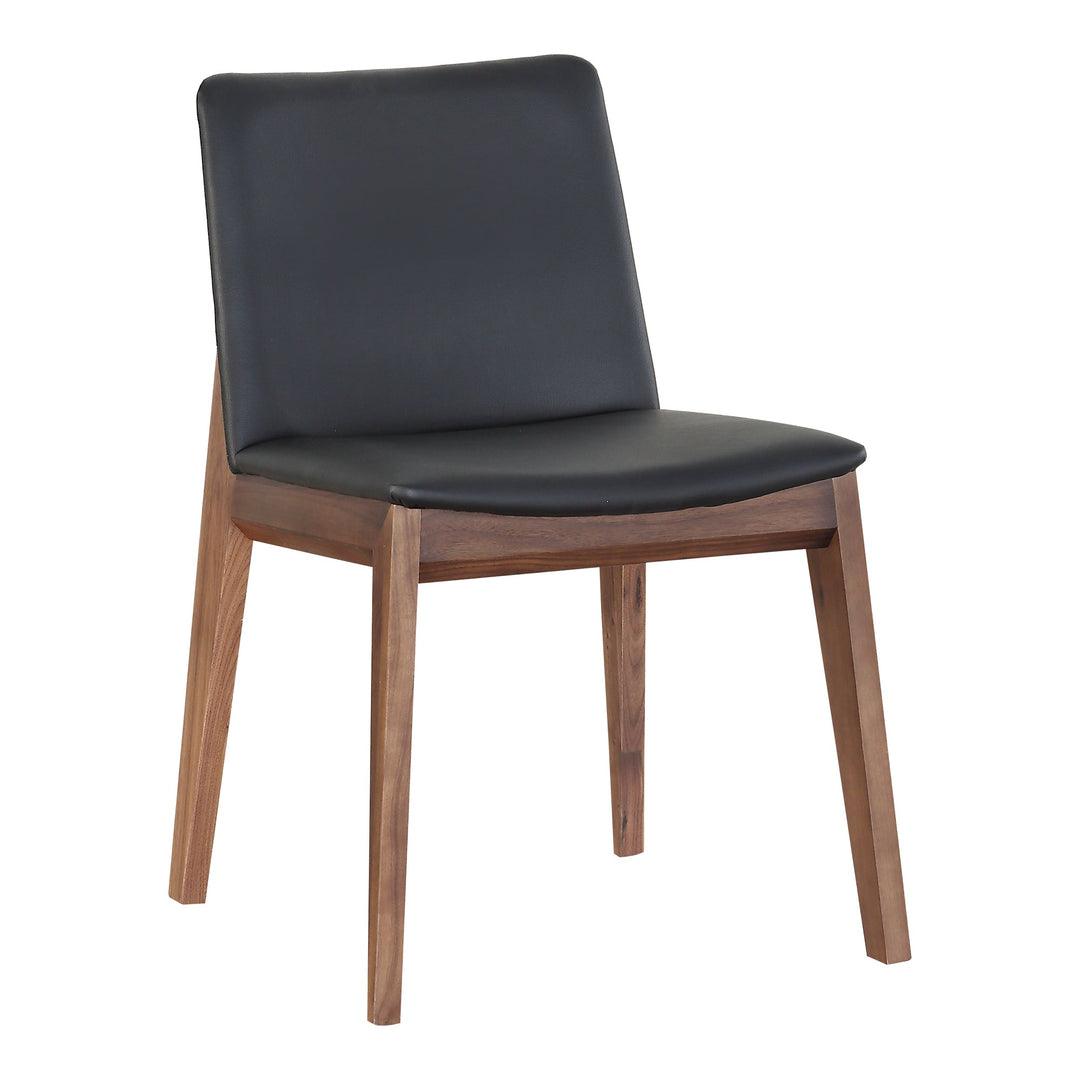 Deco Dining Chair Black Pvc - Set of 2