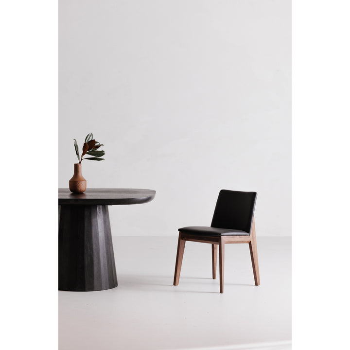 Moe's Home Collection - Deco Dining Chair Black Pvc - Set of 2 - BC-1016-48 | American Home Furniture