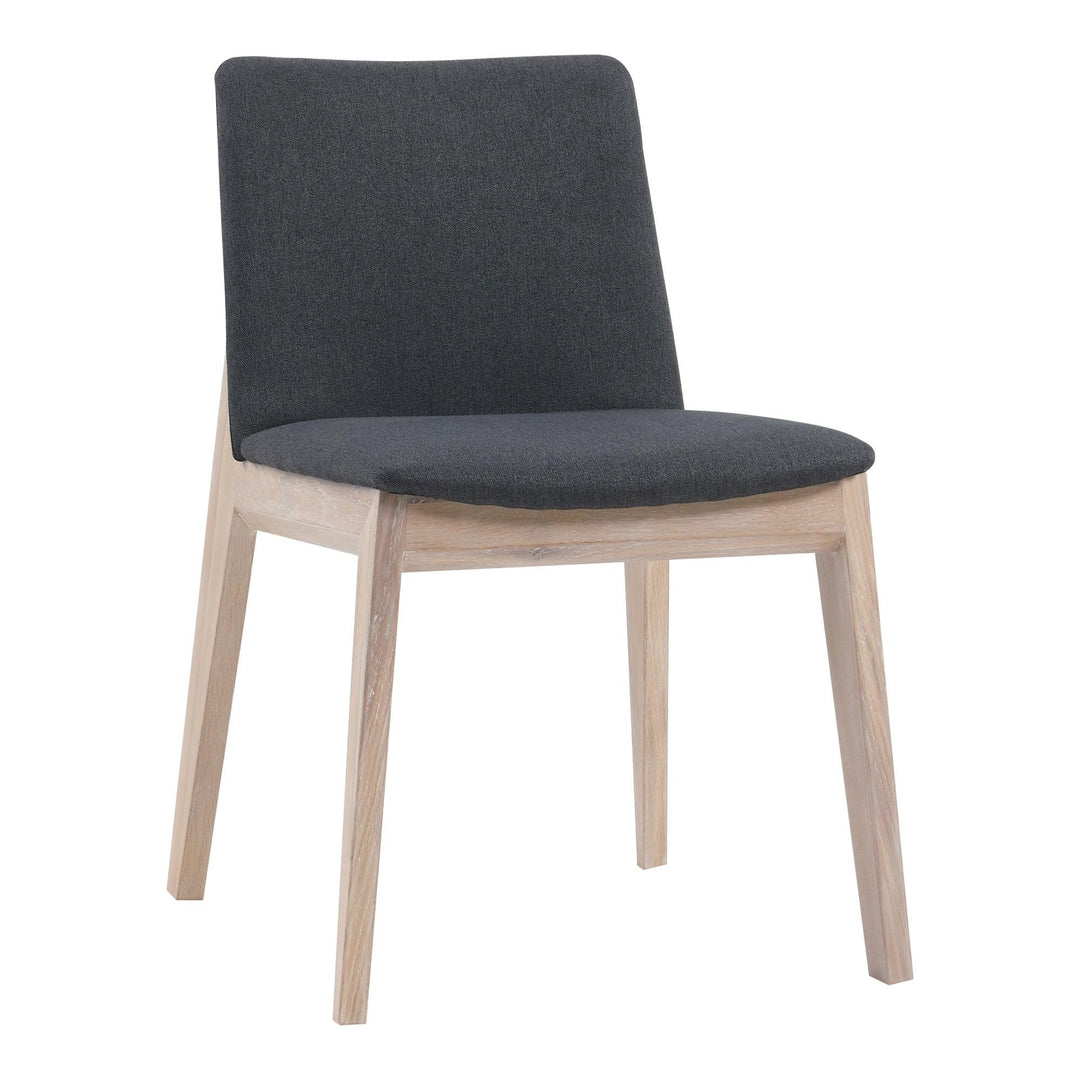 Deco Oak Dining Chair Dark Grey - Set of 2