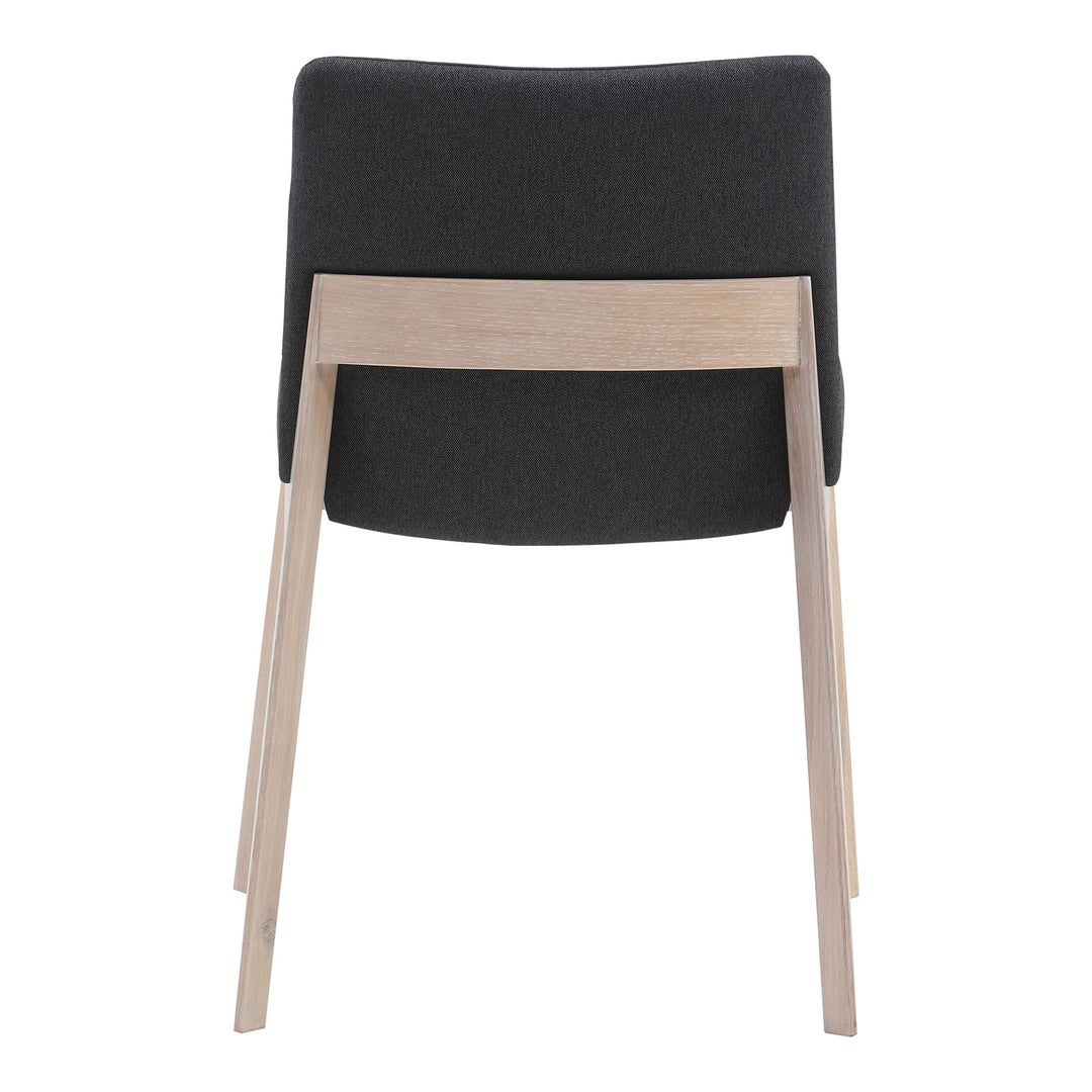 Deco Oak Dining Chair Dark Grey - Set of 2