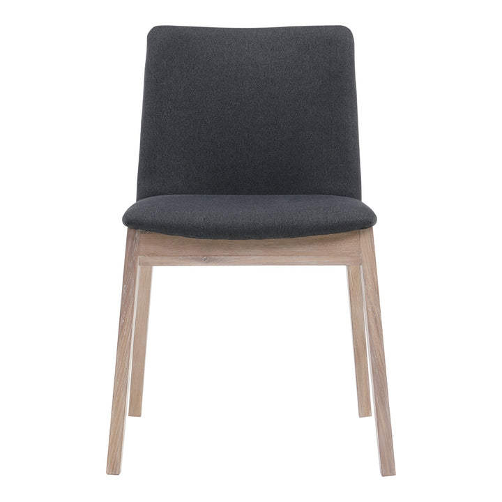 Deco Oak Dining Chair Dark Grey - Set of 2