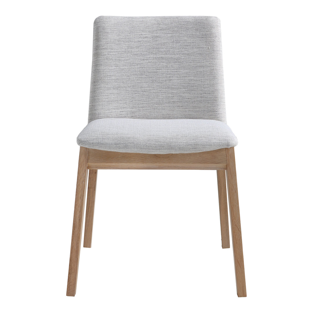 Moe's Home Collection - Deco Oak Dining Chair Light Grey - Set of 2 - BC-1086-29 | American Home Furniture