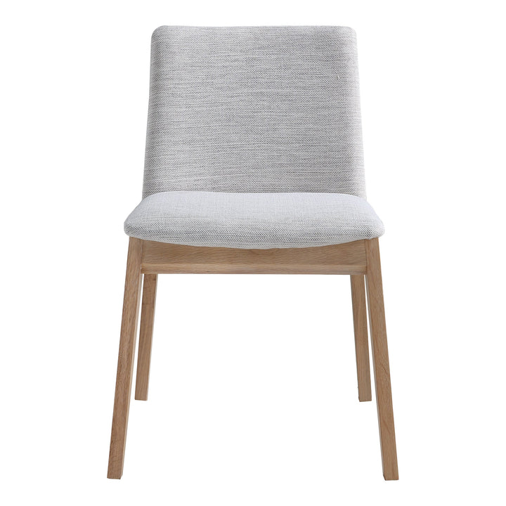 Deco Oak Dining Chair Light Grey - Set of 2