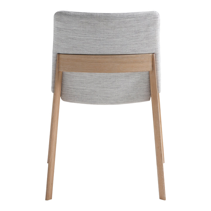 Moe's Home Collection - Deco Oak Dining Chair Light Grey - Set of 2 - BC-1086-29 | American Home Furniture