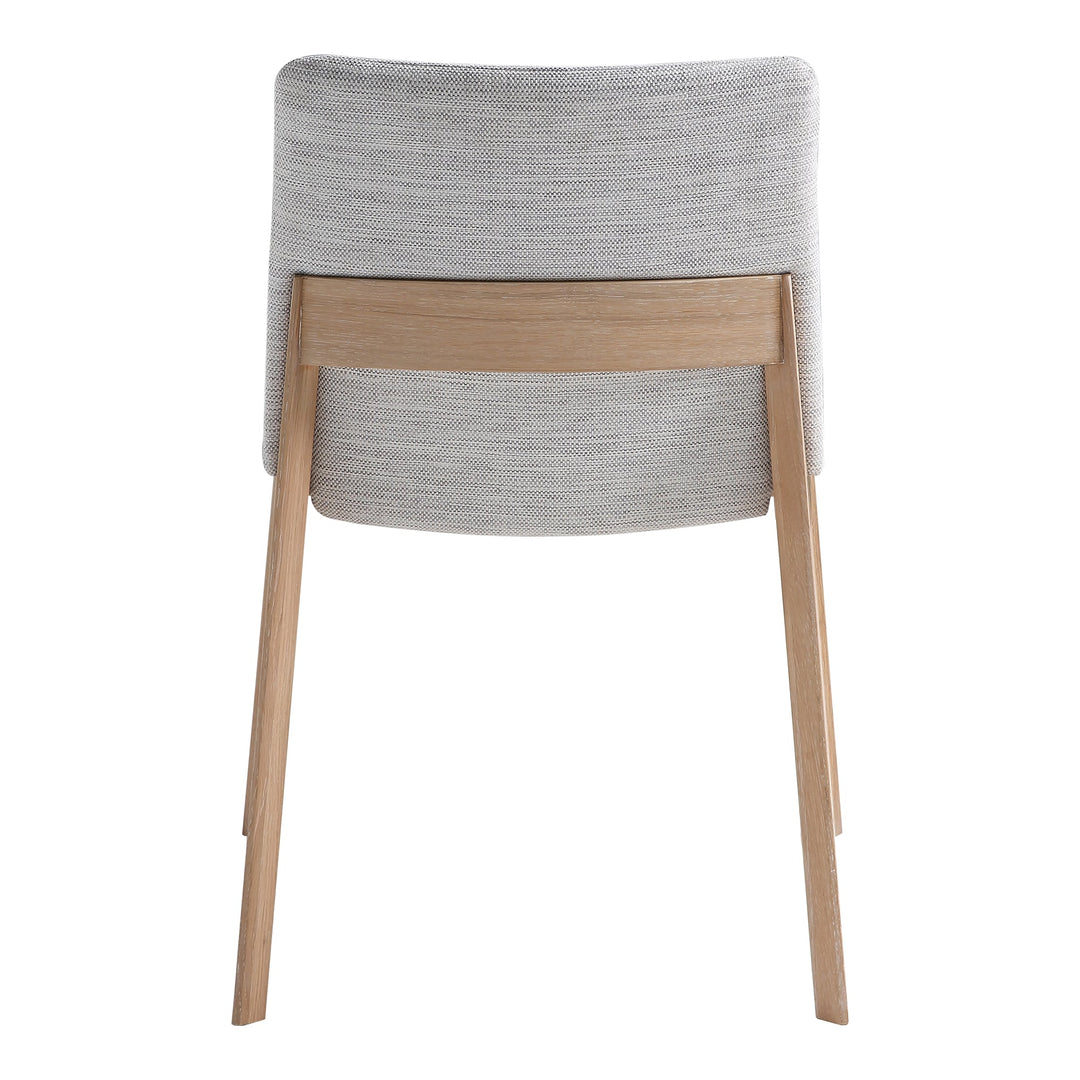 Deco Oak Dining Chair Light Grey - Set of 2
