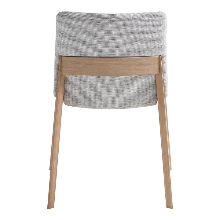 Deco Oak Dining Chair Light Grey - Set of 2