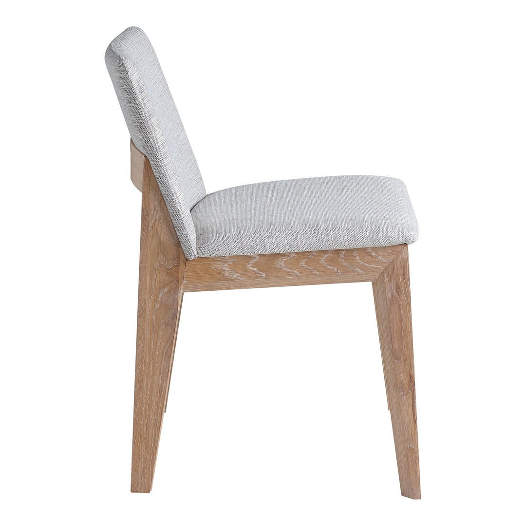 Deco Oak Dining Chair Light Grey - Set of 2