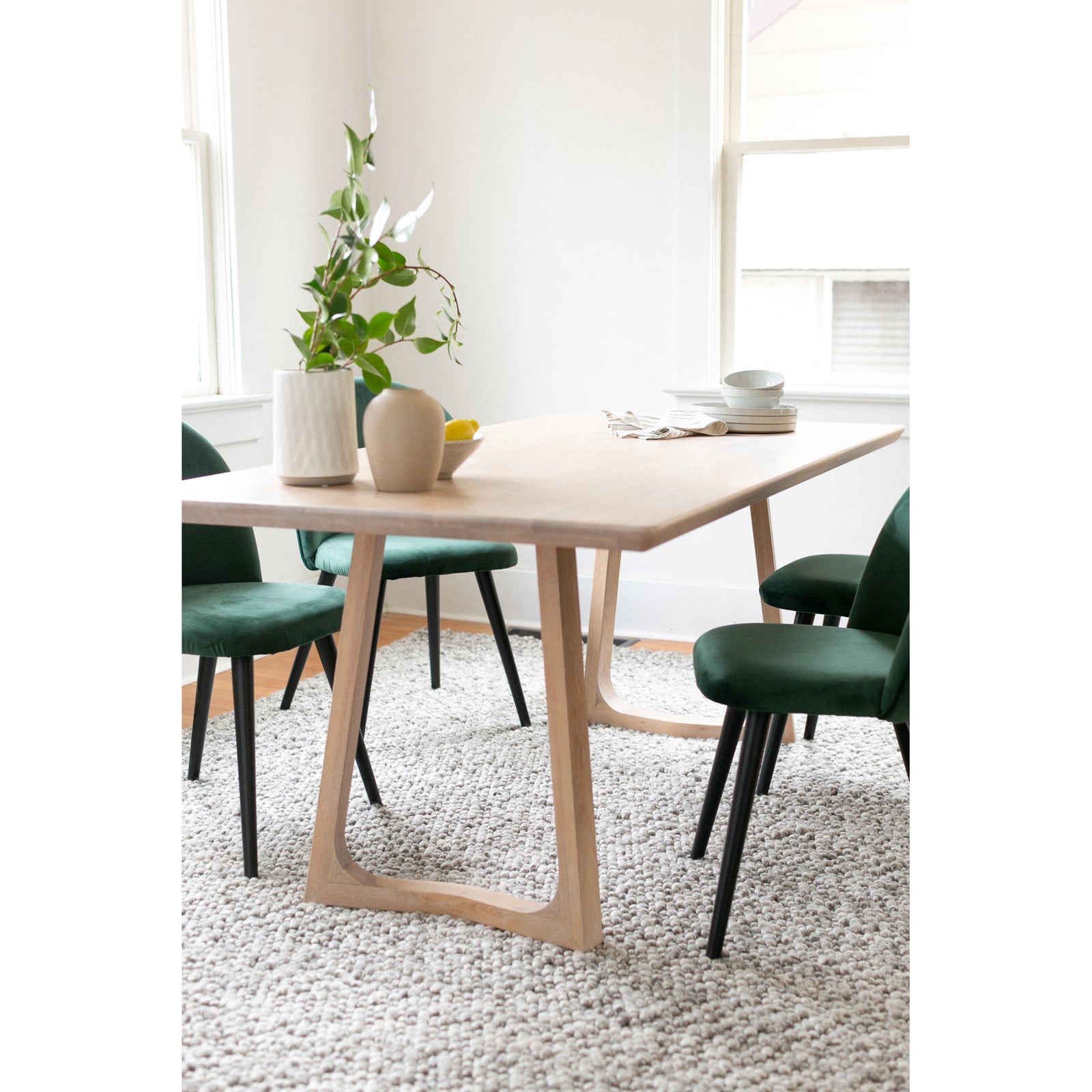 Moe's Home Collection - Silas Dining Table Oak - BC-1098-18-0 | American Home Furniture