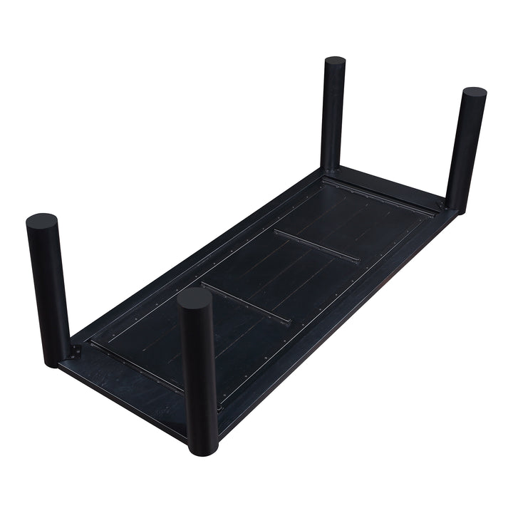 Moe's Home Collection - Post Dining Table Large Oak Black - BC-1112-02-0 | American Home Furniture