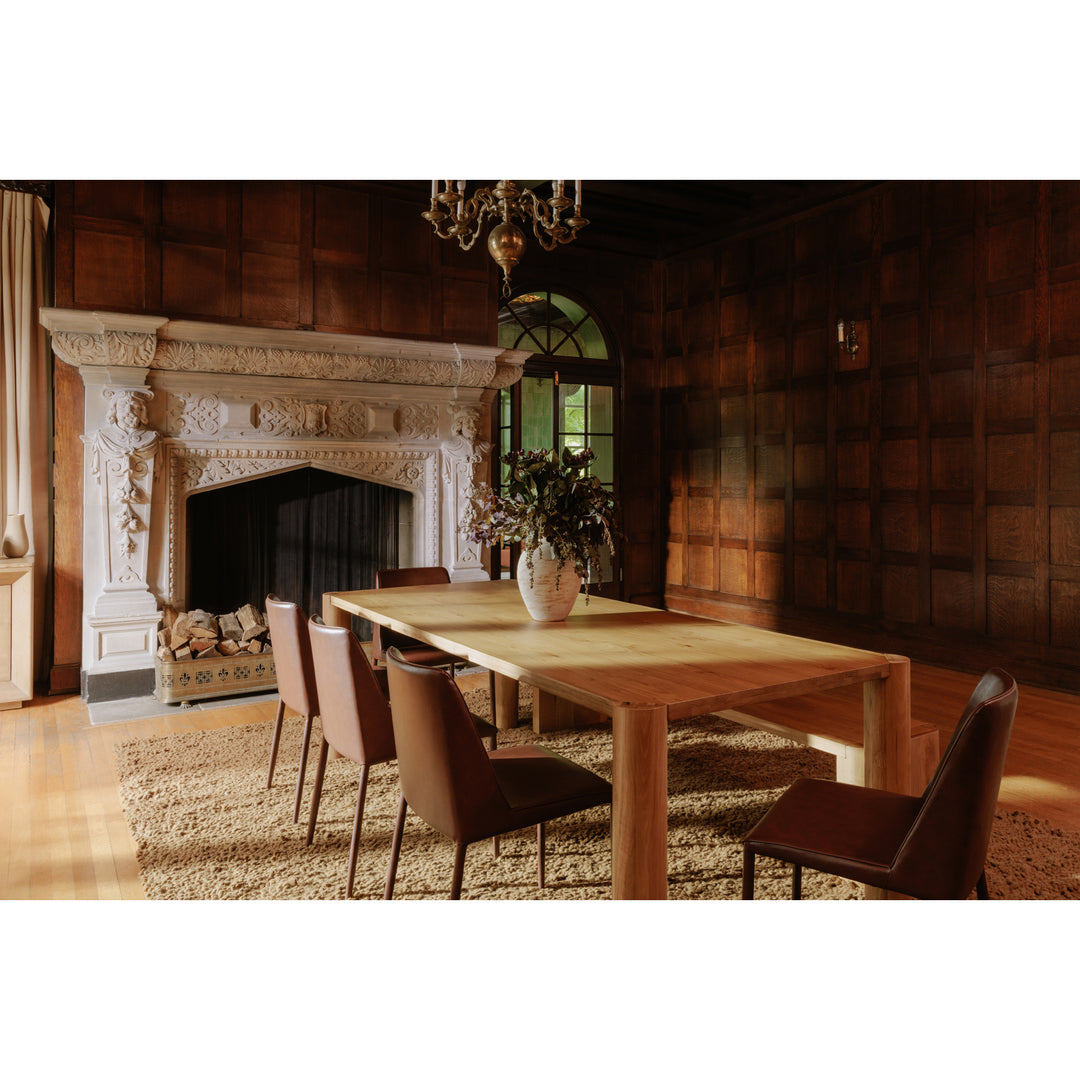 Moe's Home Collection - Post Dining Table Large Oak Natural - BC-1112-18-0 | American Home Furniture