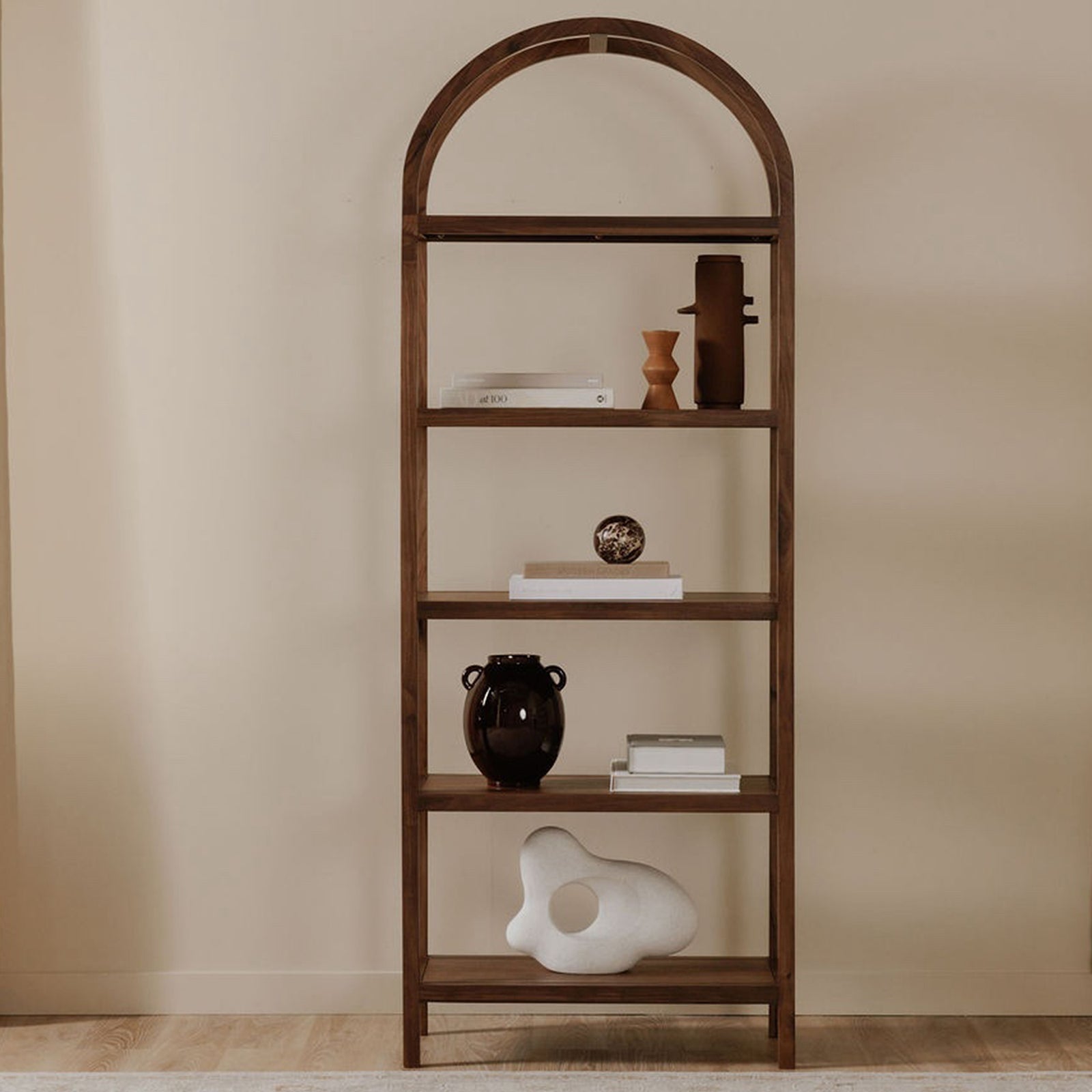 Moe's Home Collection - Eero Bookcase Walnut - BC-1115-03 | American Home Furniture