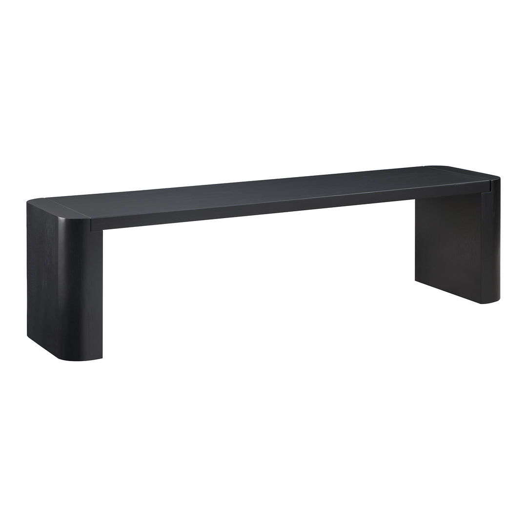 Moe's Home Collection - Post Dining Bench Small Black - BC-1120-02-0 | American Home Furniture