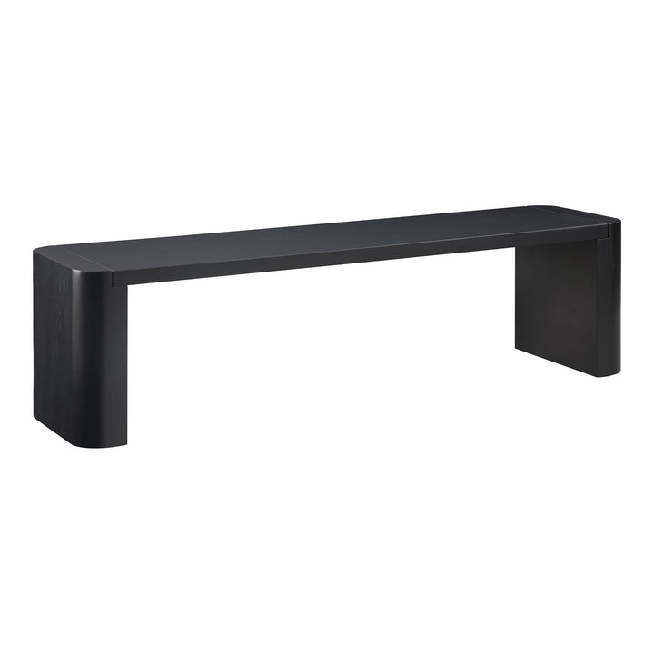 Moe's Home Collection - Post Dining Bench Small Black - BC-1120-02-0 | American Home Furniture