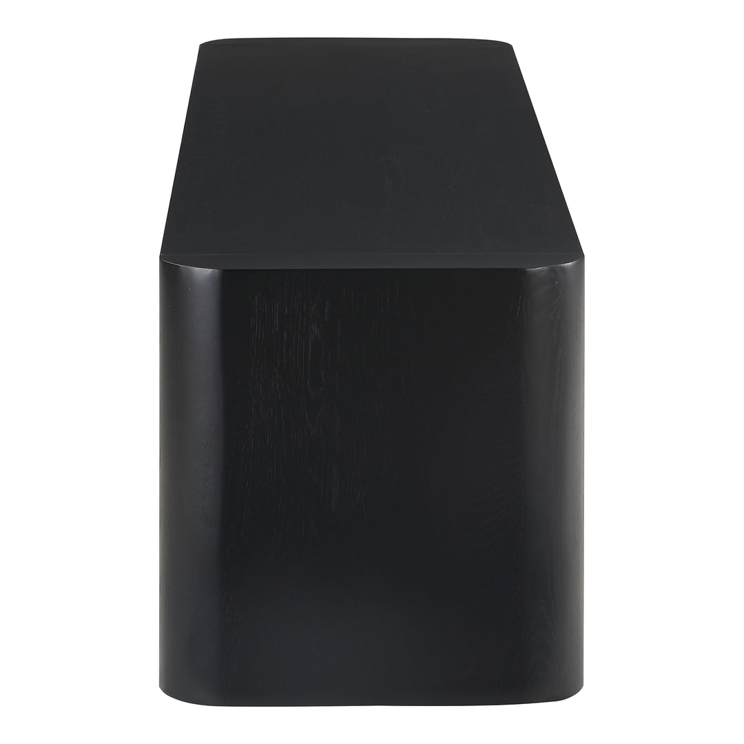 Moe's Home Collection - Post Dining Bench Small Black - BC-1120-02-0 | American Home Furniture