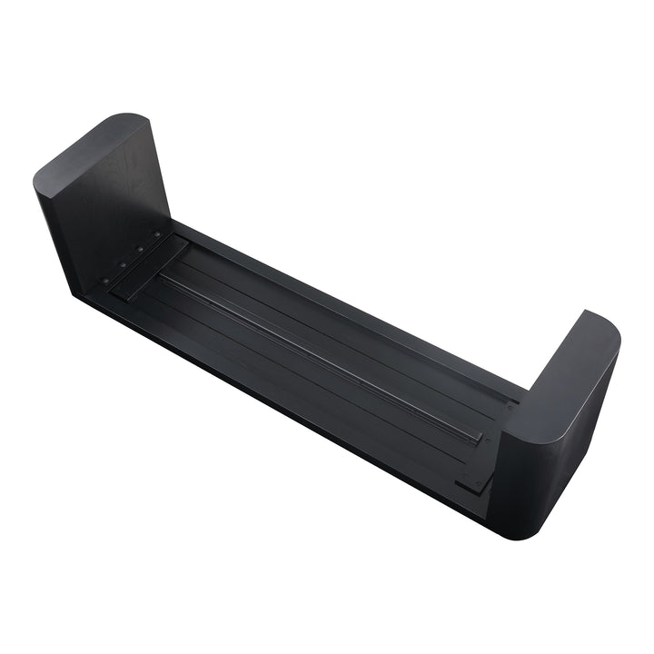 Moe's Home Collection - Post Dining Bench Small Black - BC-1120-02-0 | American Home Furniture