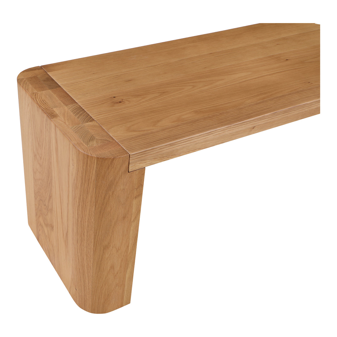 Moe's Home Collection - Post Dining Bench Small Natural - BC-1120-24-0 | American Home Furniture
