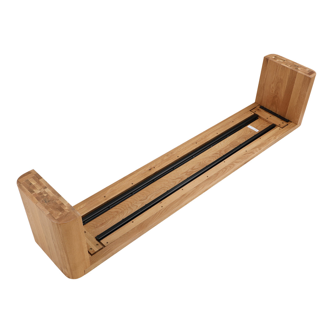 Moe's Home Collection - Post Dining Bench Large Natural - BC-1121-24-0 | American Home Furniture