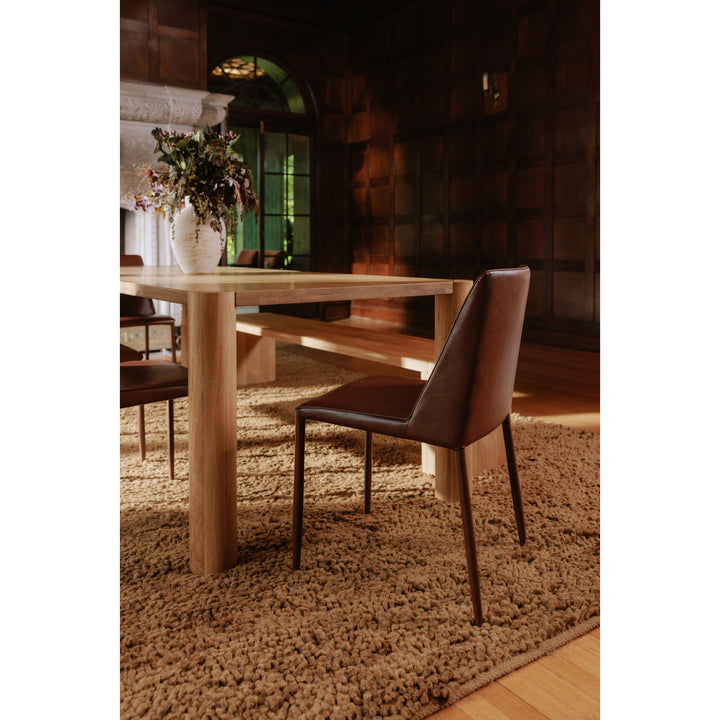 Moe's Home Collection - Post Dining Bench Large Natural - BC-1121-24-0 | American Home Furniture
