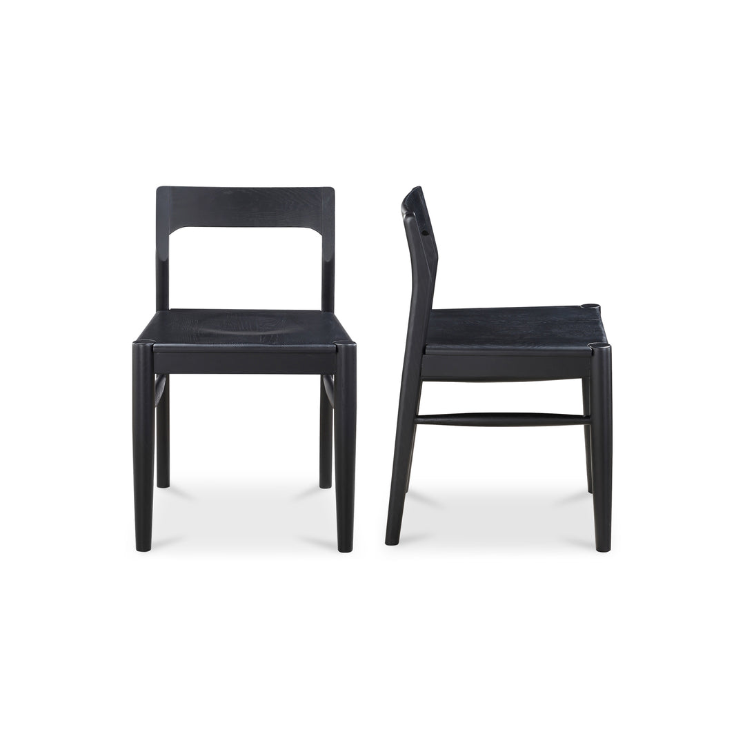 Moe's Home Collection - Owing Dining Chair Black - Set of 2 - BC-1123-02 | American Home Furniture