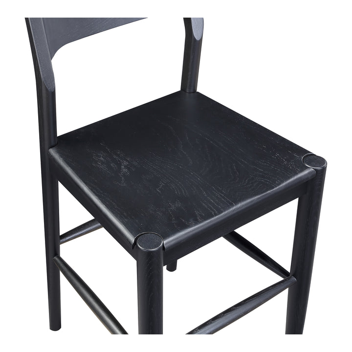 Moe's Home Collection - Owing Counter Stool Black - BC-1124-02 | American Home Furniture