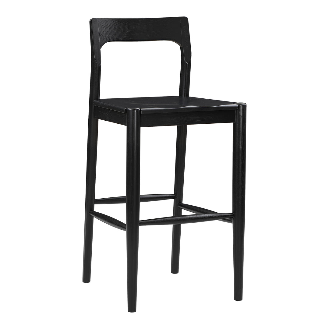 Moe's Home Collection - Owing Barstool Black - BC-1125-02 | American Home Furniture
