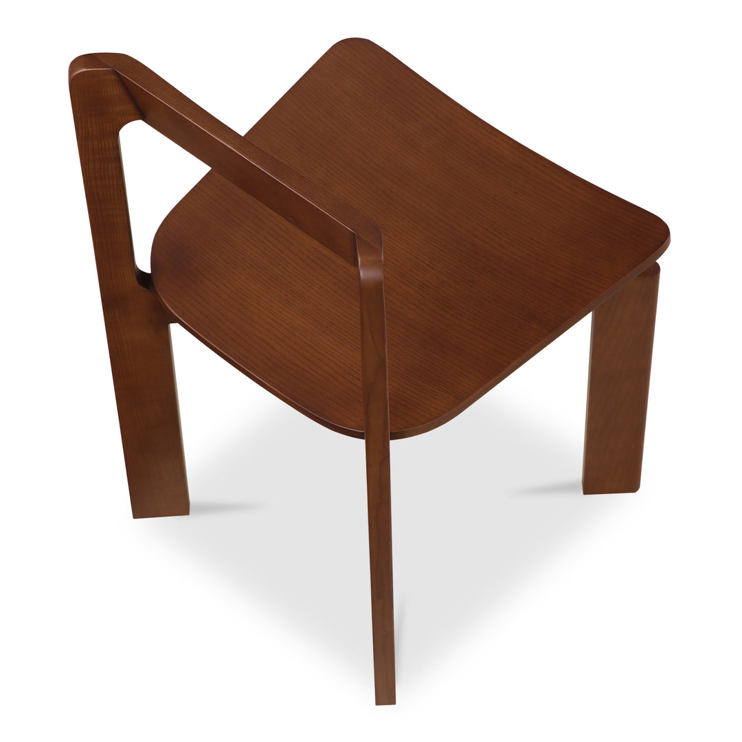 Moe's Home Collection - Daifuku Dining Chair Walnut Stained Ash - Set of 2 - BC-1128-20 | American Home Furniture