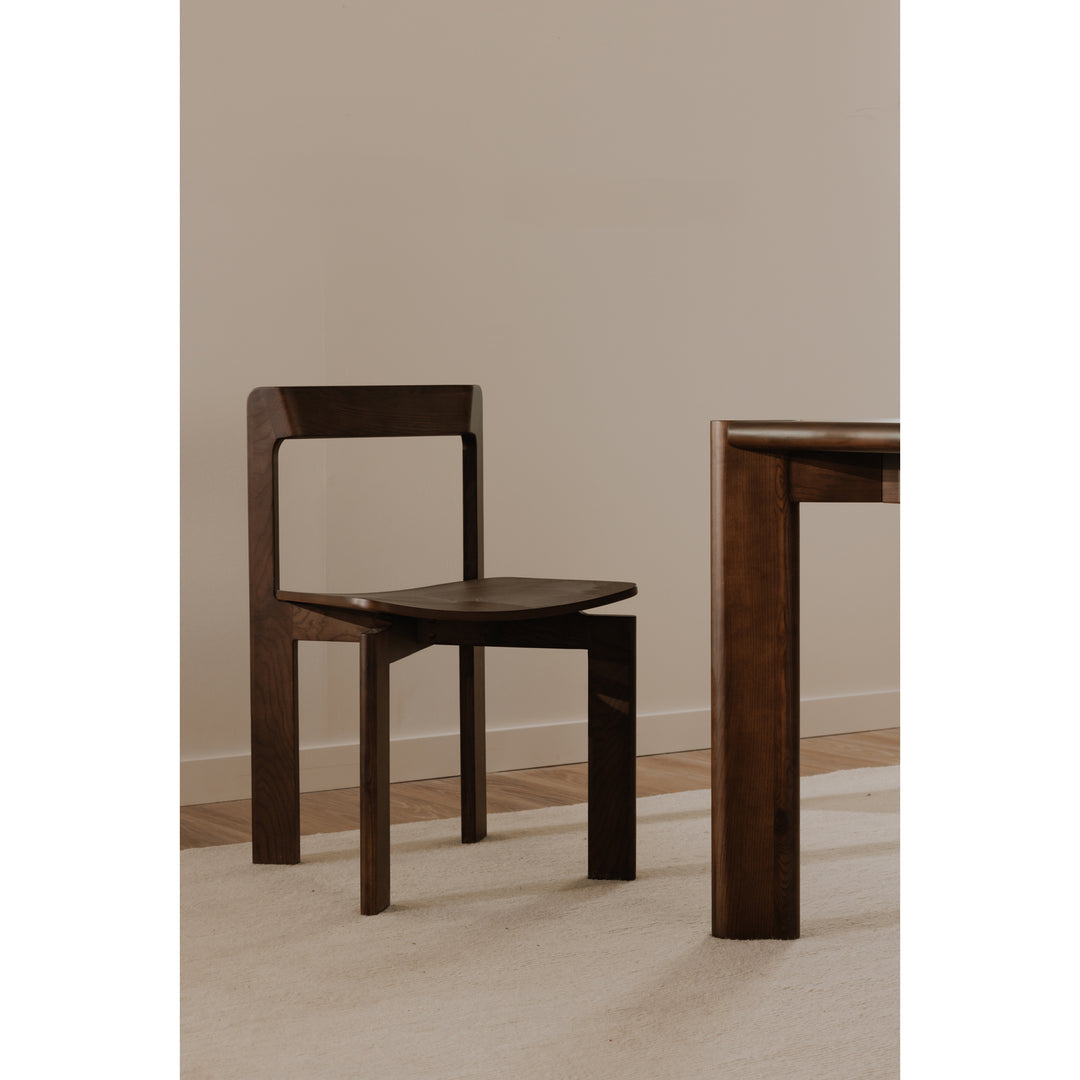 Moe's Home Collection - Daifuku Dining Chair Walnut Stained Ash - Set of 2 - BC-1128-20 | American Home Furniture