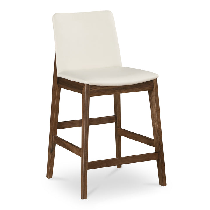 Moe's Home Collection - Deco Counter Stool White PVC - BC-1137-05 | American Home Furniture