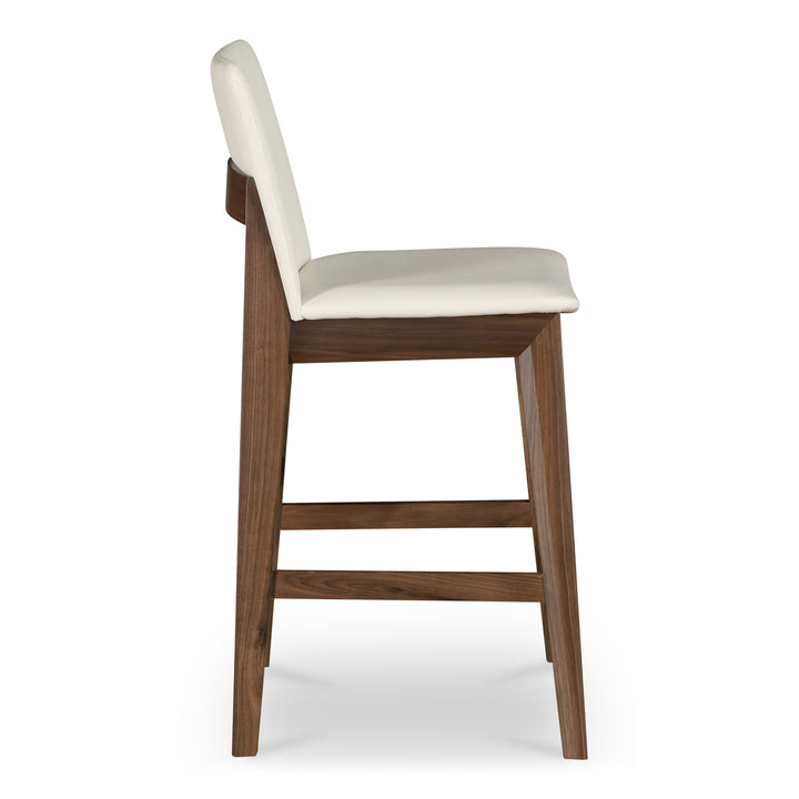 Moe's Home Collection - Deco Counter Stool White PVC - BC-1137-05 | American Home Furniture