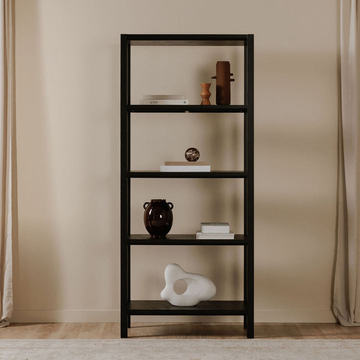 Moe's Home Collection - Nolan Bookcase Black - BC-1141-02 | American Home Furniture