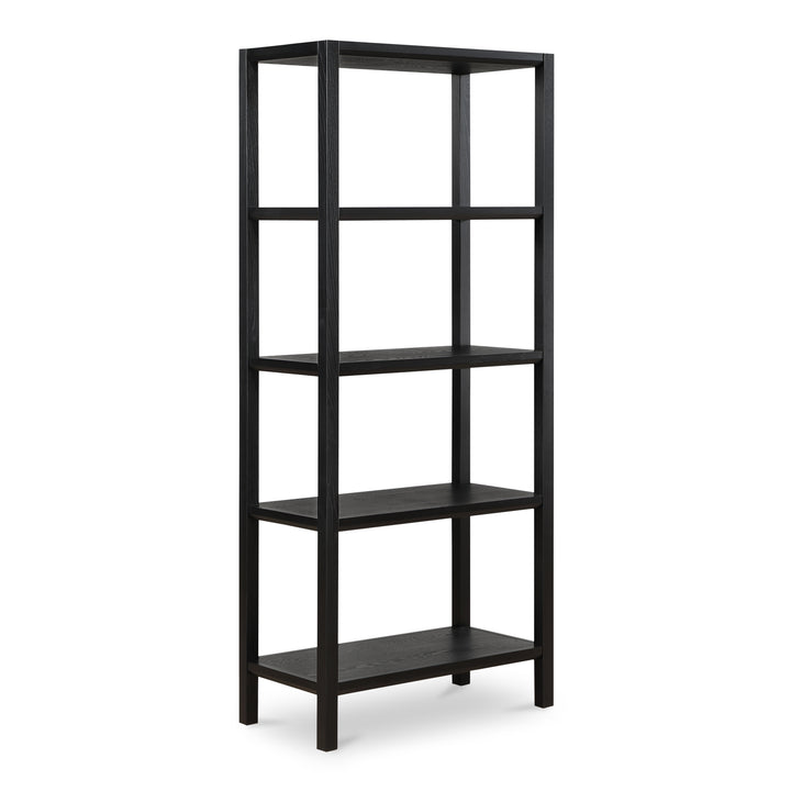 Moe's Home Collection - Nolan Bookcase Black - BC-1141-02 | American Home Furniture
