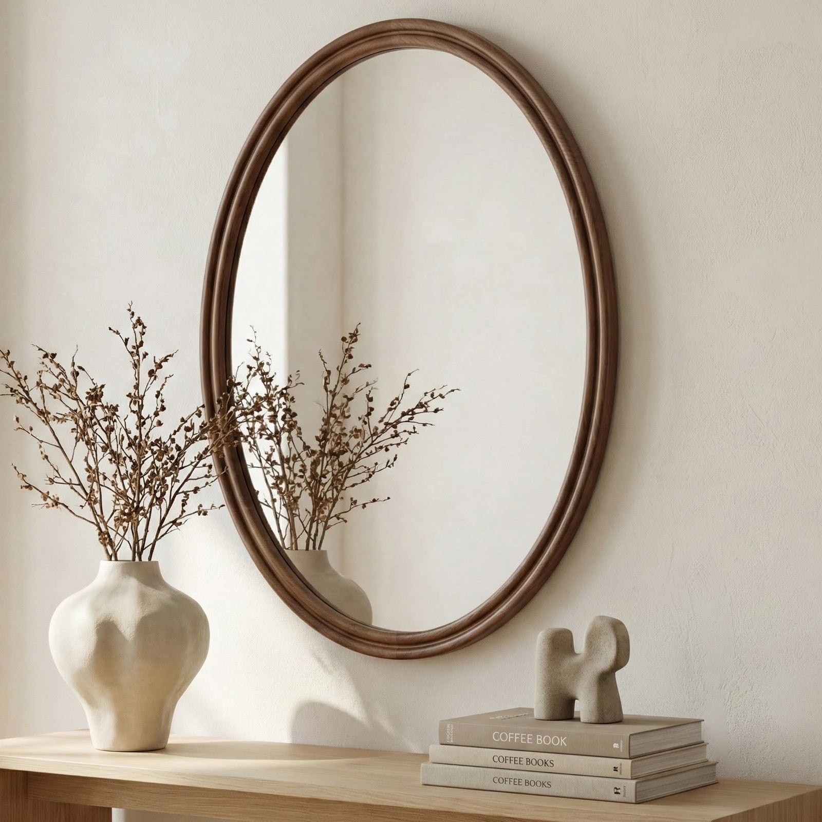 American Home Furniture Moe's Home Collection Alcott Oval Mirror