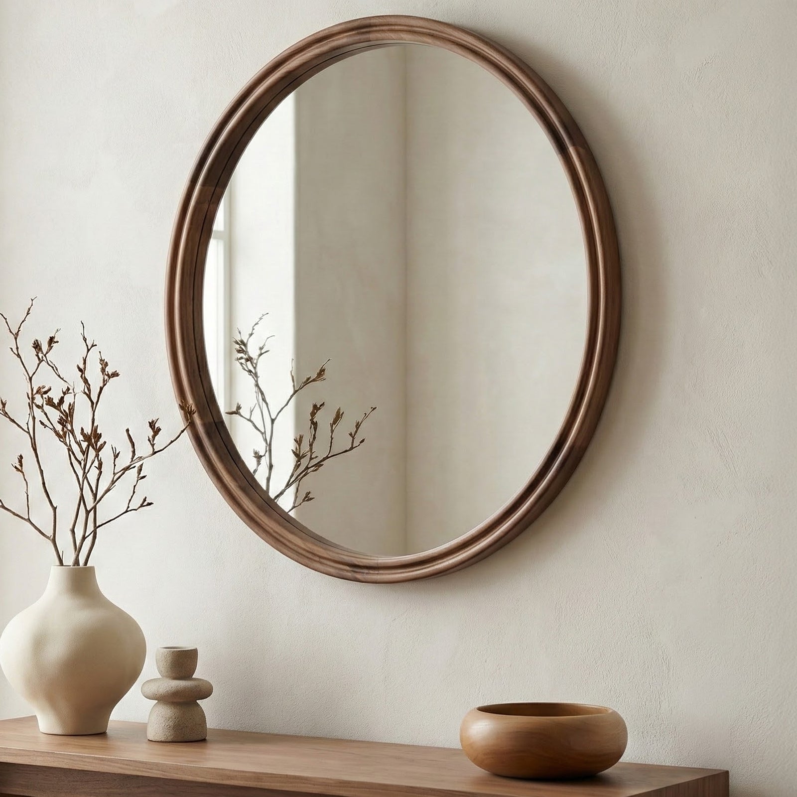 American Home Furniture Moe's Home Collection Alcott Small Round Mirror