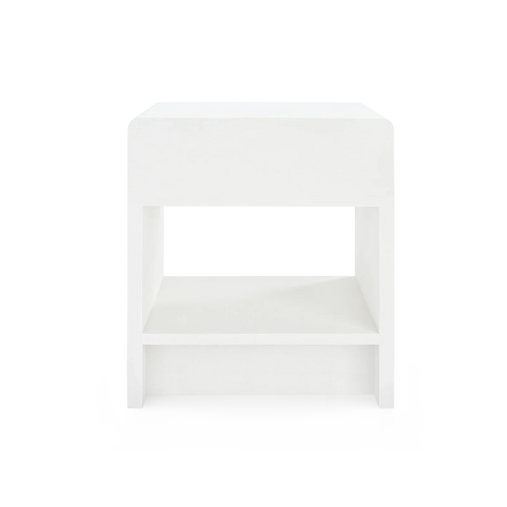 Benjamin Linen 1-Drawer Side Table - AmericanHomeFurniture