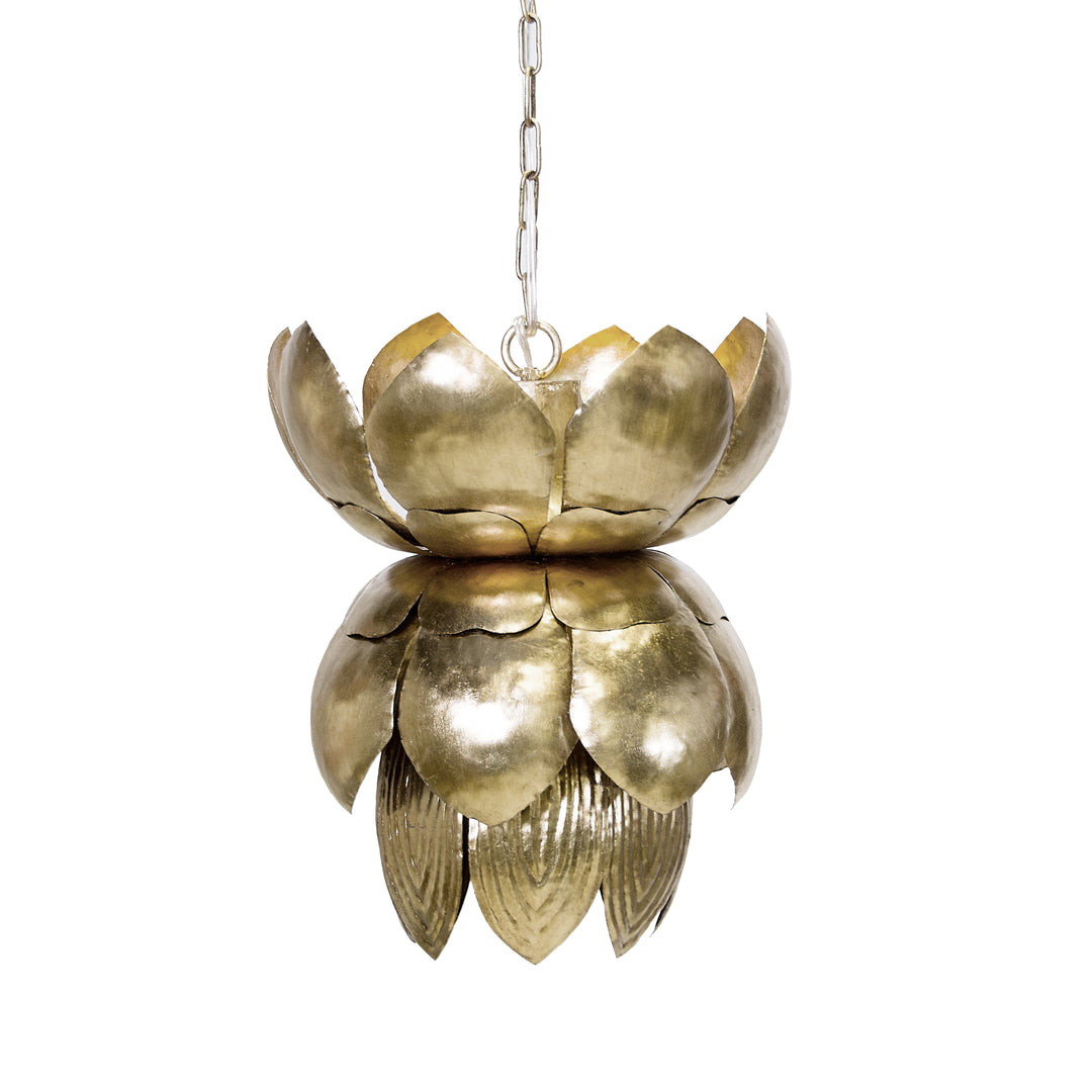 Silver Leaf Tin Pendant With Leaves - BLOSSOM S