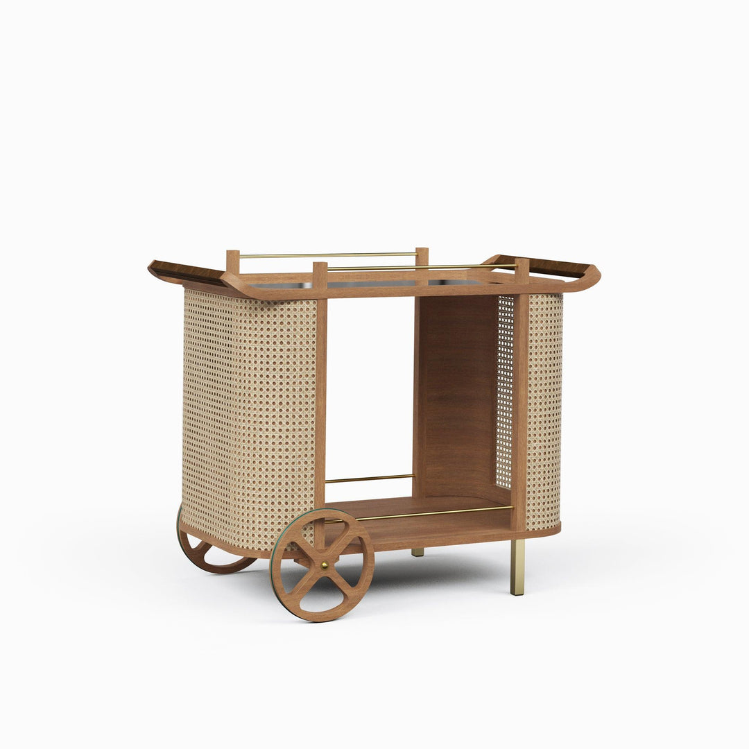 Modern Brazilian - Dinda - Bar Cart - AmericanHomeFurniture