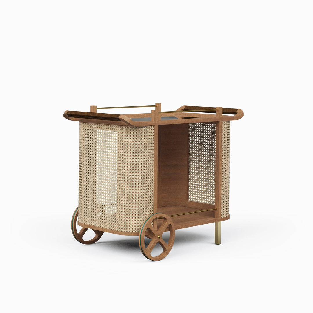 Modern Brazilian - Dinda - Bar Cart - AmericanHomeFurniture