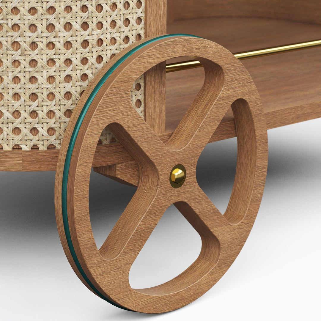 Modern Brazilian - Dinda - Bar Cart - AmericanHomeFurniture