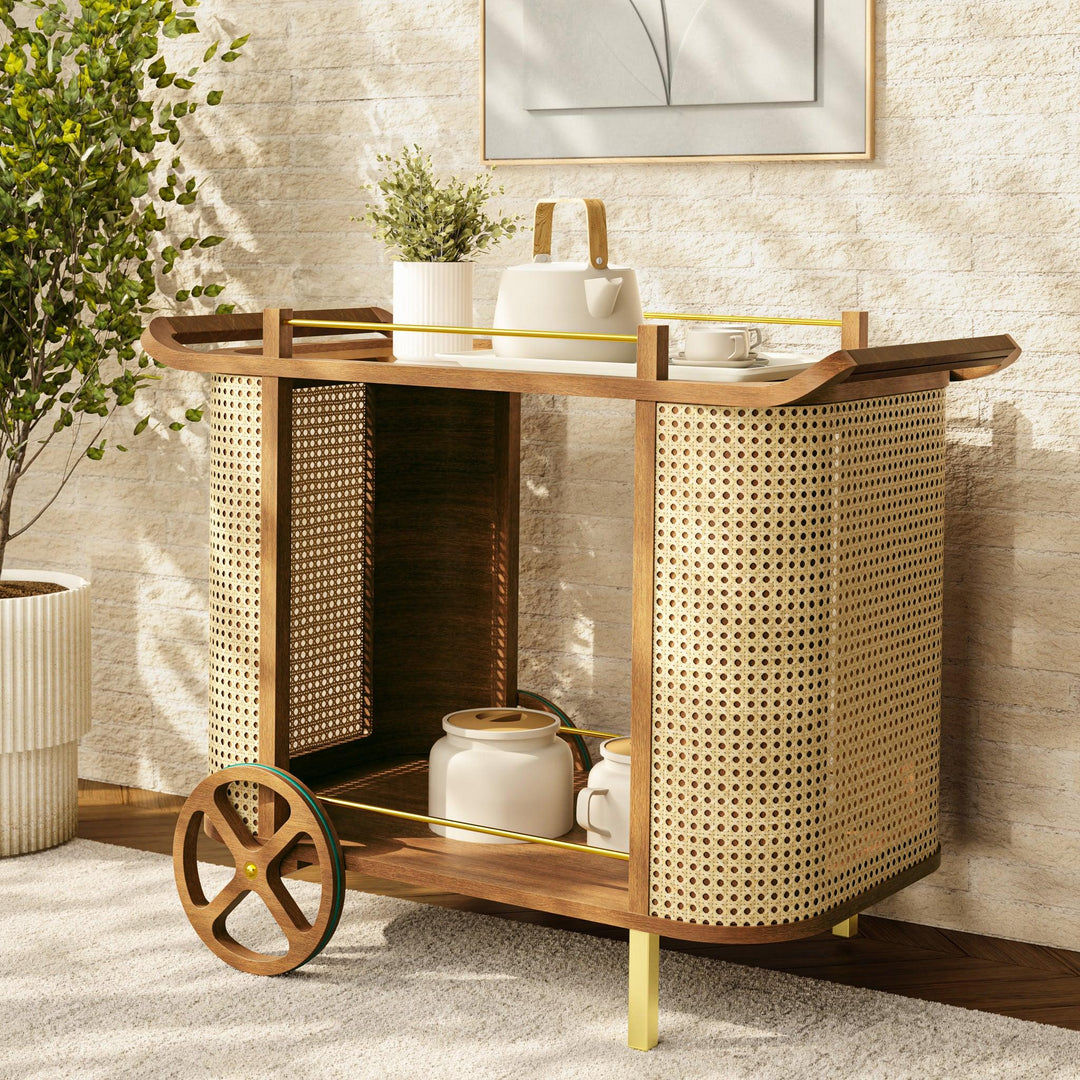 Modern Brazilian - Dinda - Bar Cart - AmericanHomeFurniture