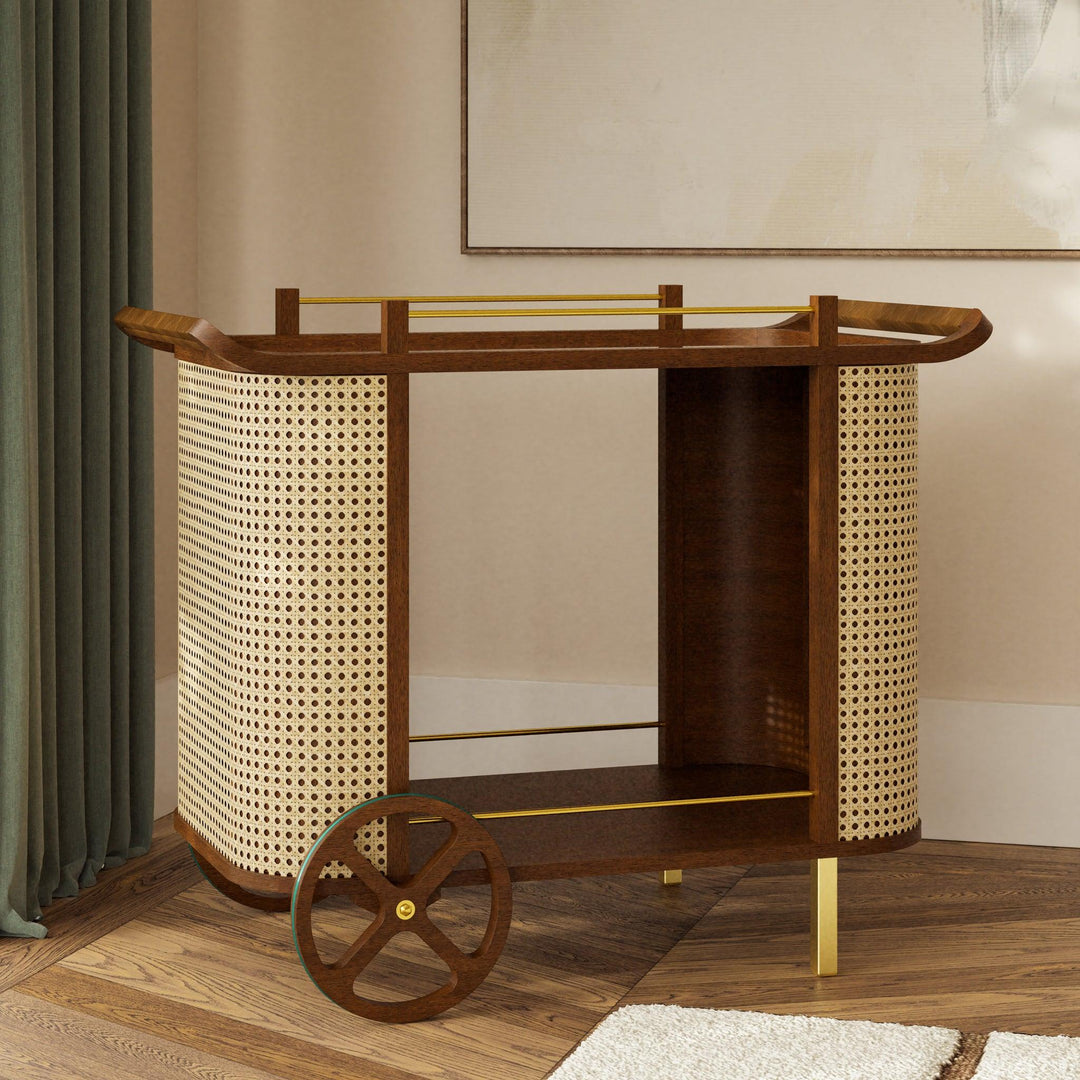 Modern Brazilian - Dinda - Bar Cart - AmericanHomeFurniture