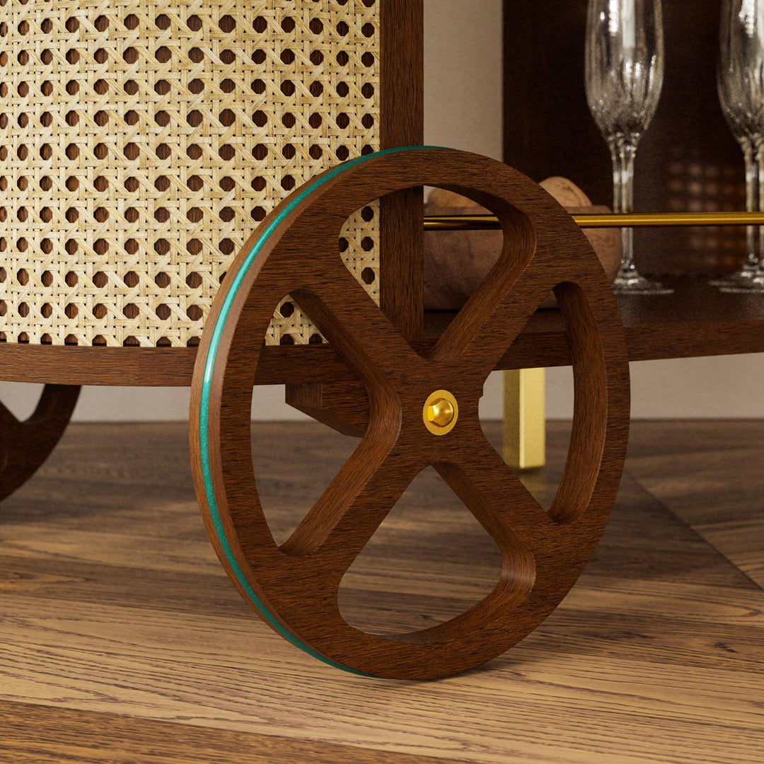 Modern Brazilian - Dinda - Bar Cart - AmericanHomeFurniture