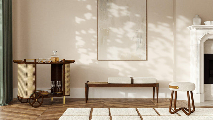 Modern Brazilian - Dinda - Bar Cart - AmericanHomeFurniture