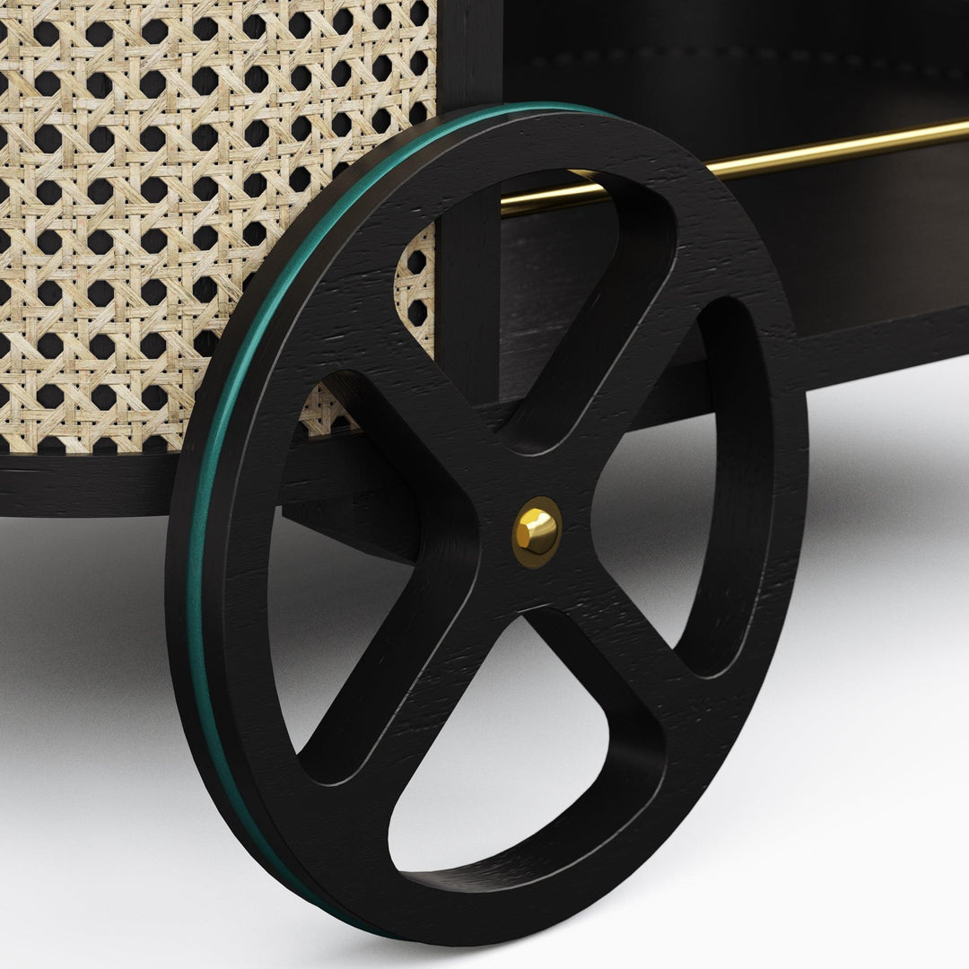 Modern Brazilian - Dinda - Bar Cart - AmericanHomeFurniture