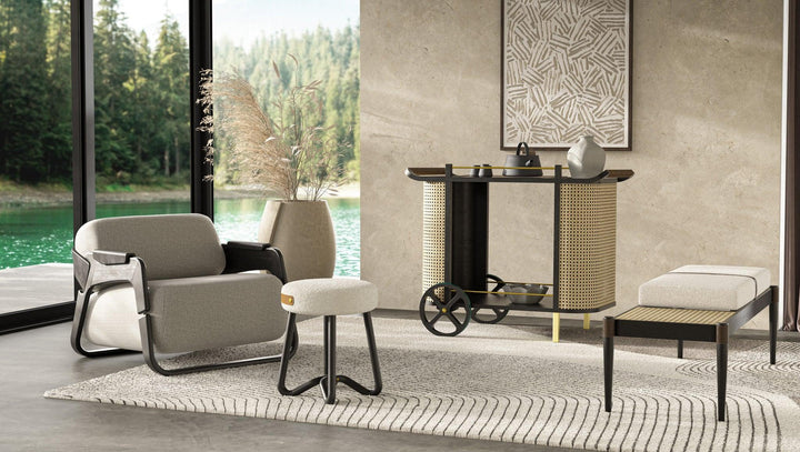 Modern Brazilian - Dinda - Bar Cart - AmericanHomeFurniture